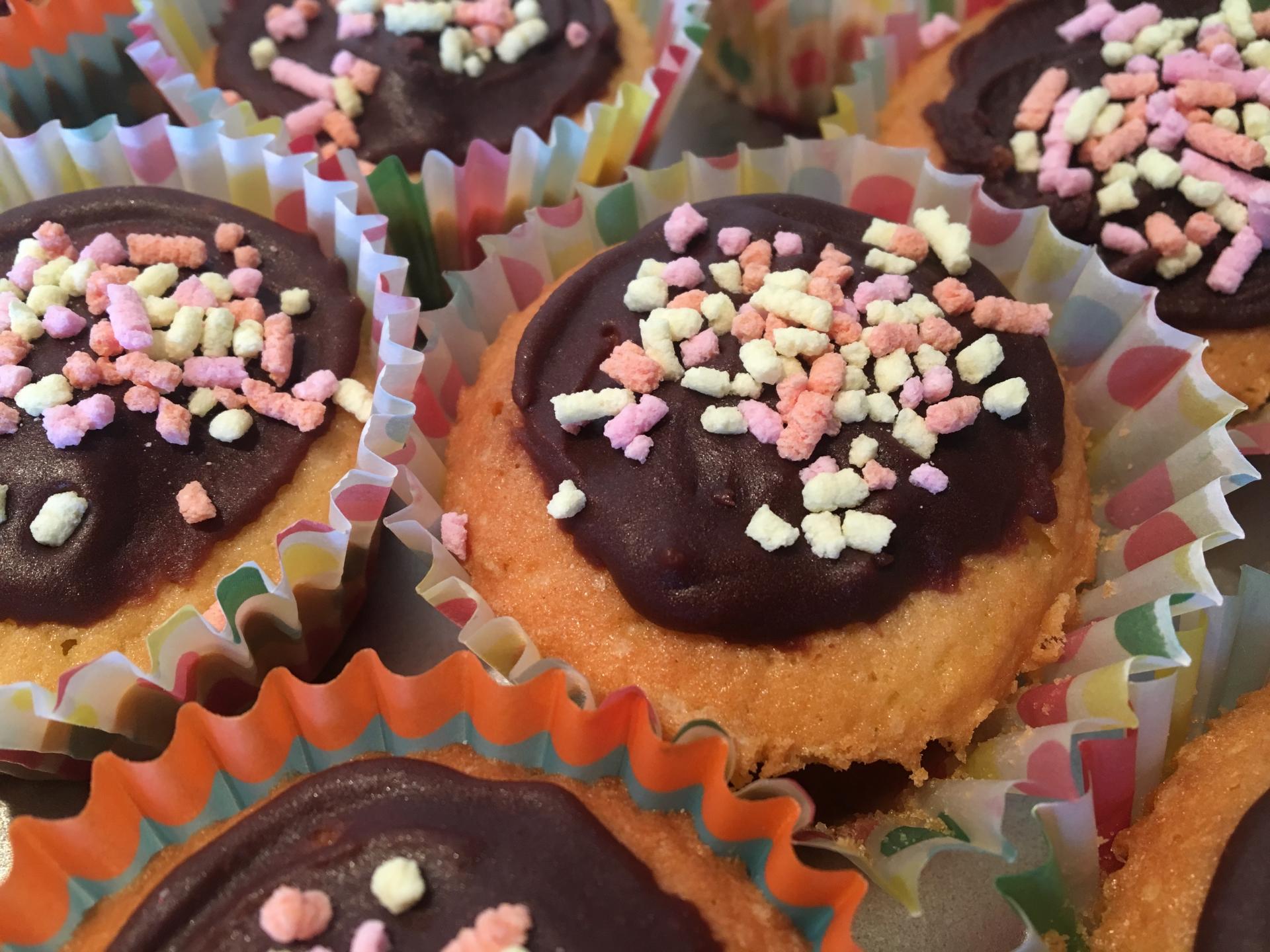 Cupcakes glaçage chocolat